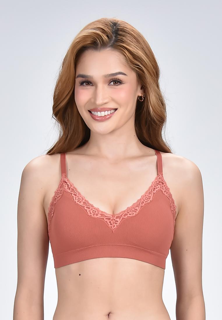 Women's Seamless Lace Triangle Bralette