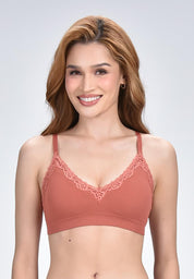 Women's Seamless Lace Triangle Bralette