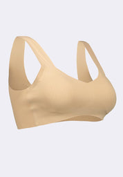 Women's Seamless Ribbed V-Bra