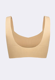 Women's Seamless Ribbed V-Bra