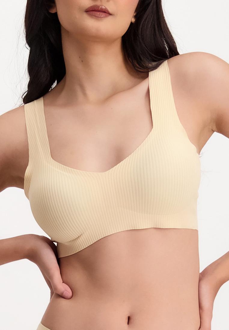 Women's Seamless Ribbed V-Bra