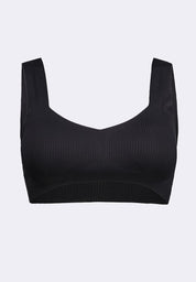 Women's Seamless Ribbed V-Bra