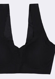 Women's Seamless Ribbed V-Bra