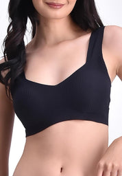 Women's Seamless Ribbed V-Bra