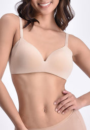 Women's Seamless Wireless 3D Cup Full Coverage Bra