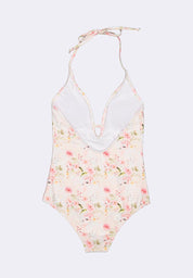 Women's V-Neck One Piece Swimsuit