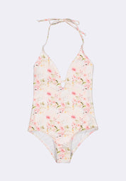 Women's V-Neck One Piece Swimsuit