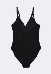 Women's V-Neck One Piece Swimsuit