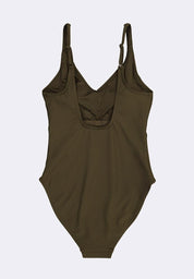 Women's V-Neck One Piece Swimsuit