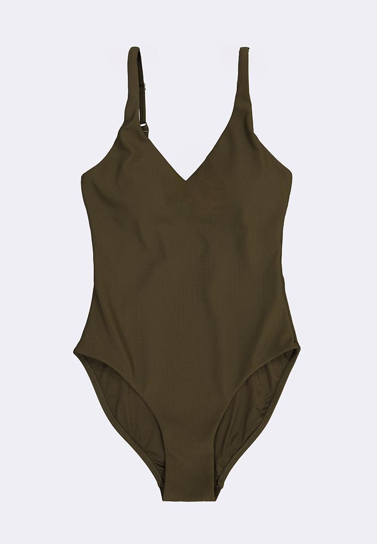 Women's V-Neck One Piece Swimsuit