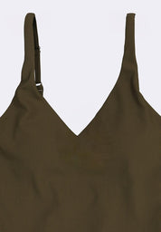 Women's V-Neck One Piece Swimsuit