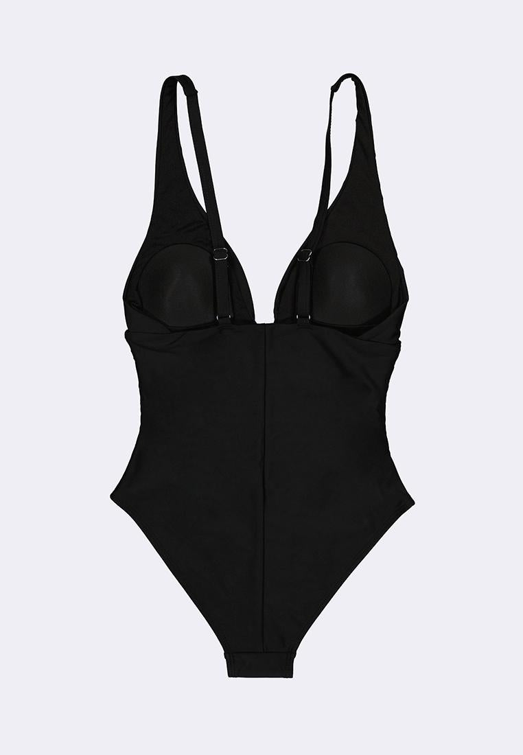 Women's V-Neck One Piece Swimsuit
