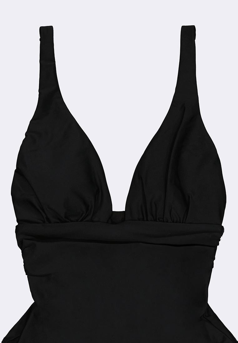 Women's V-Neck One Piece Swimsuit