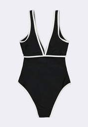 Women's Slimming V-Neck One Piece Swimsuit