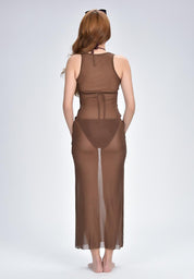 Women's Cover-Up Mesh Dress