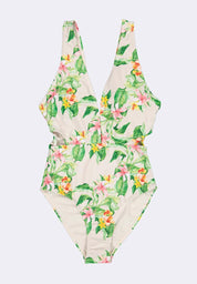 Women's V-Neck One Piece Swimsuit