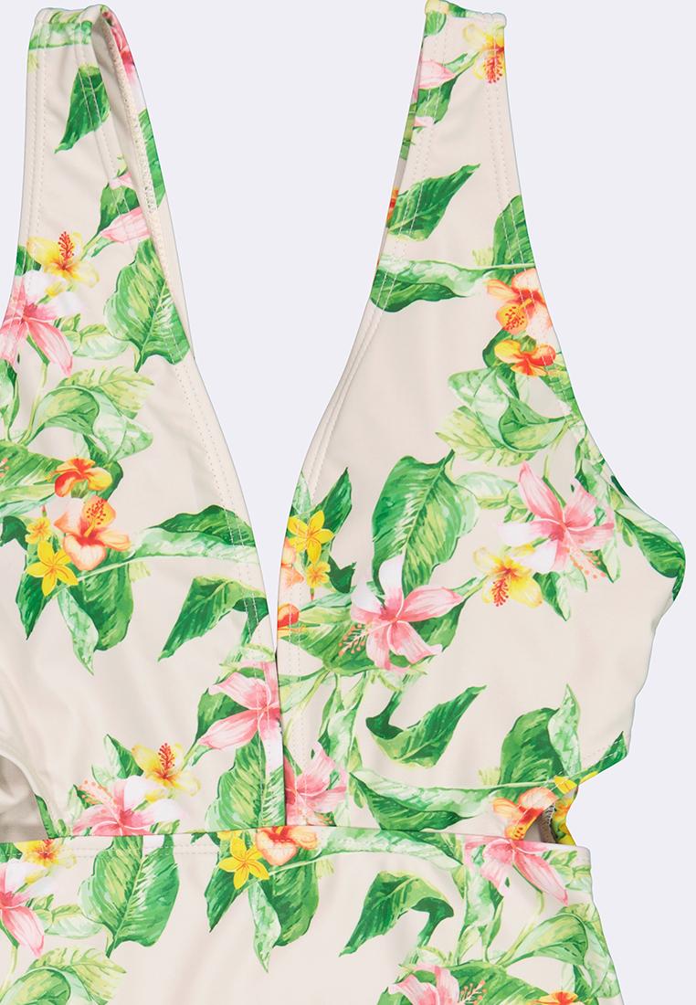 Women's V-Neck One Piece Swimsuit