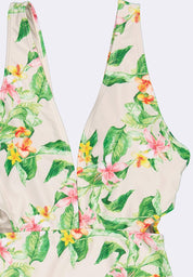 Women's V-Neck One Piece Swimsuit