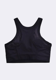 Women's Active Sports Bra Ribbed Halter Top