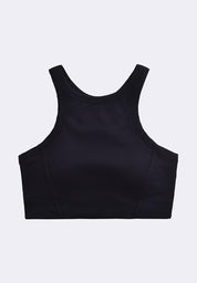 Women's Active Sports Bra Ribbed Halter Top