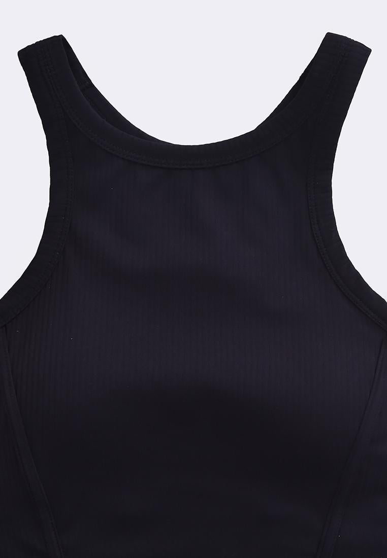 Women's Active Sports Bra Ribbed Halter Top
