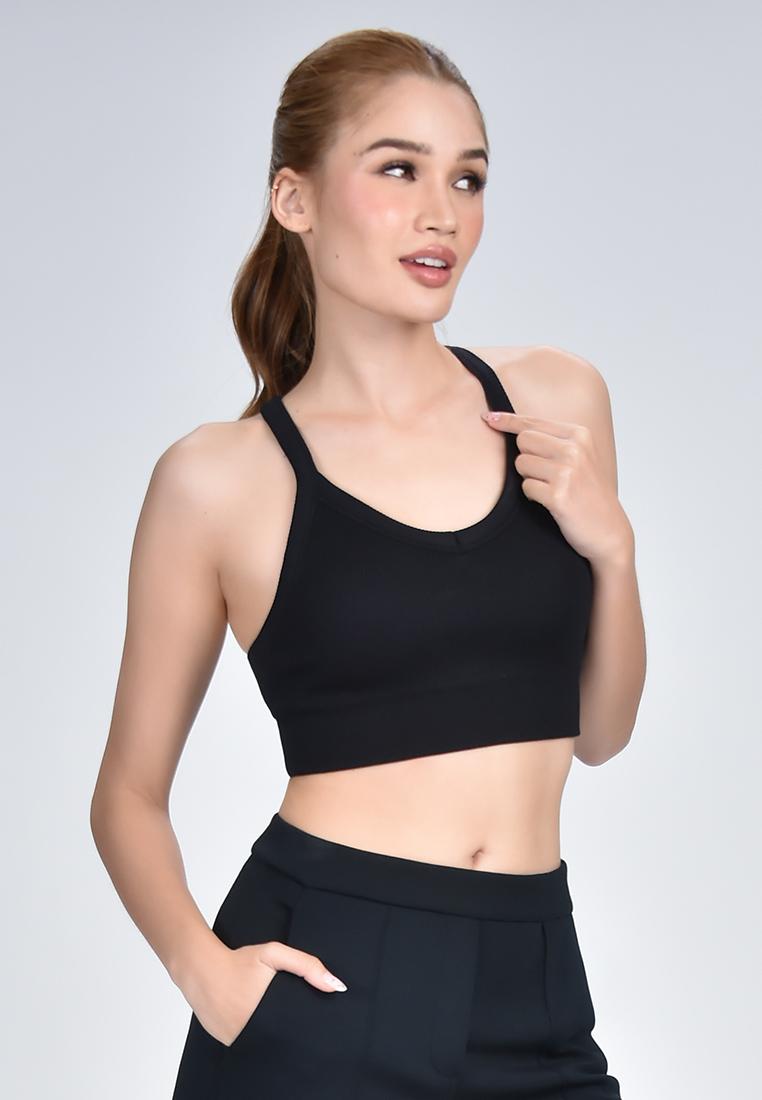 Women's Active Quick Dry Seamless Crossback Sports Bra Top