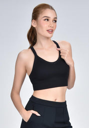 Women's Active Quick Dry Seamless Crossback Sports Bra Top
