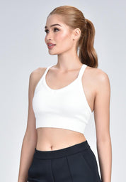 Women's Active Quick Dry Seamless Crossback Sports Bra Top
