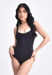 Women's Scoopneck Sleeveless Double Lined High Stretch Bodysuit