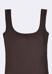 Women's Scoopneck Sleeveless Double Lined High Stretch Bodysuit