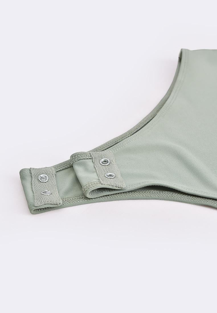 Women's Scoopneck Sleeveless Double Lined High Stretch Bodysuit