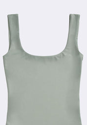 Women's Scoopneck Sleeveless Double Lined High Stretch Bodysuit