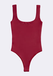 Women's Scoopneck Sleeveless Double Lined High Stretch Bodysuit