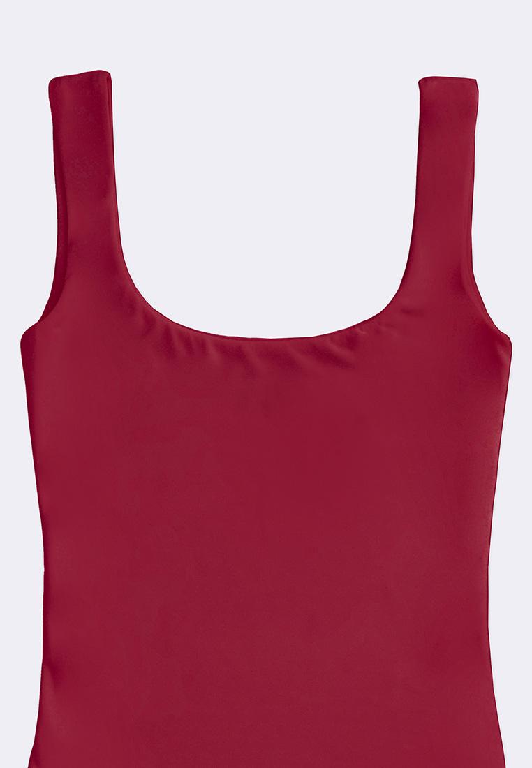 Women's Scoopneck Sleeveless Double Lined High Stretch Bodysuit