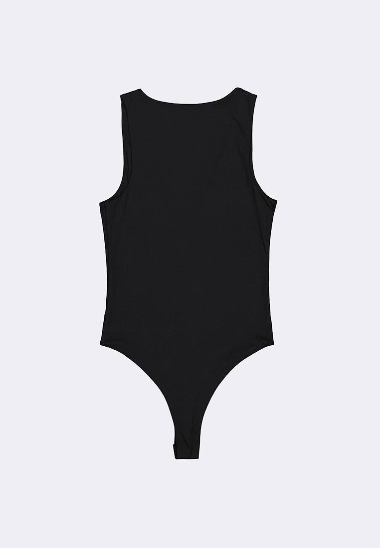 Women's V-Neck Sleeveless Double Lined High Stretch Bodysuit