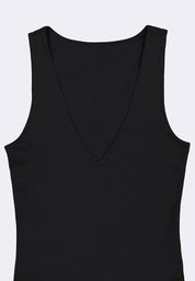 Women's V-Neck Sleeveless Double Lined High Stretch Bodysuit
