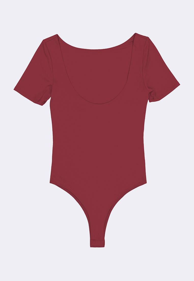 Women's Scoop Neck Short Sleeve Bodysuit