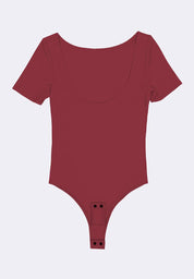 Women's Scoop Neck Short Sleeve Bodysuit