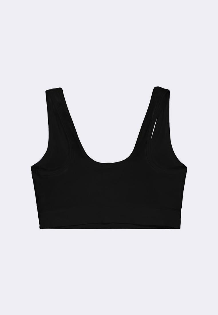 Women's Cotton Stretch Scoop Neck Bralette