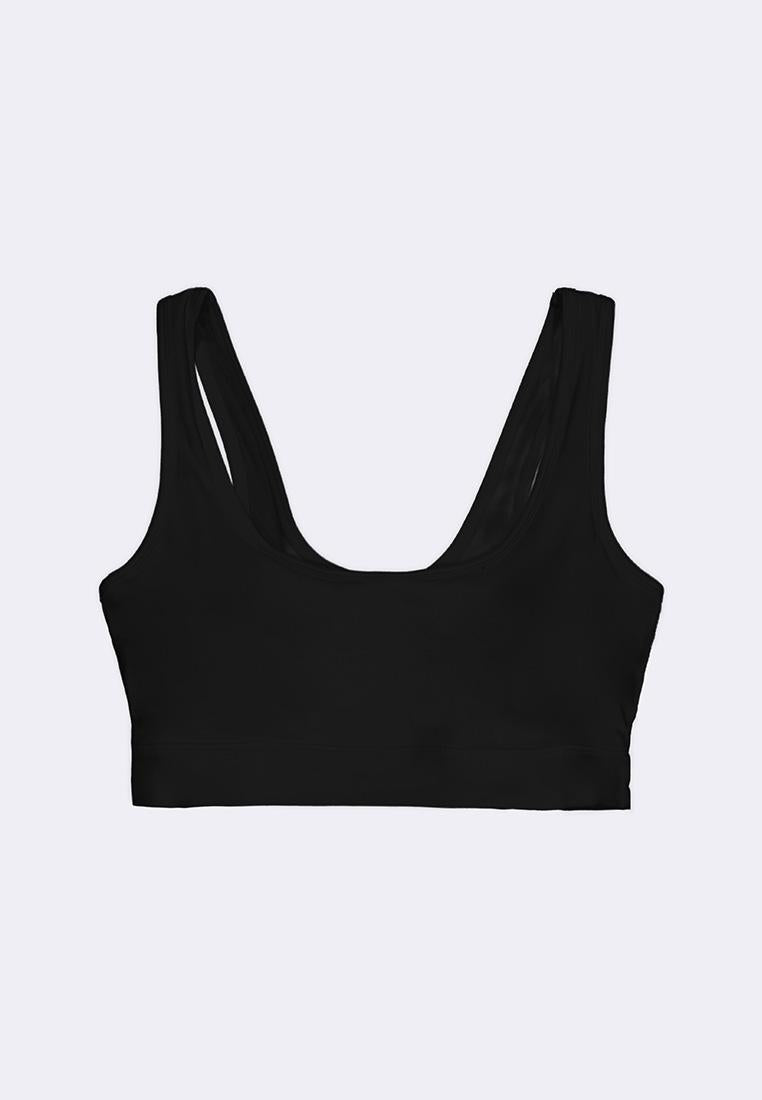 Women's Cotton Stretch Scoop Neck Bralette