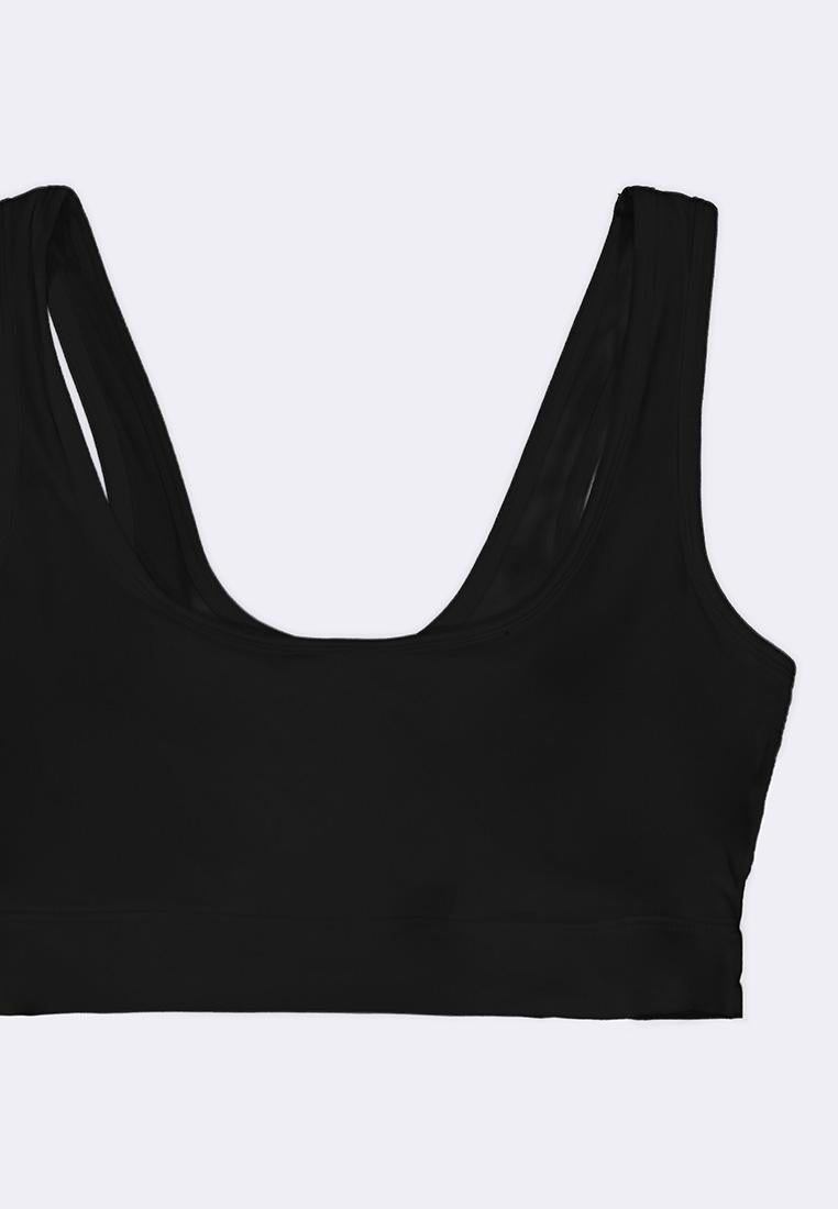 Women's Cotton Stretch Scoop Neck Bralette
