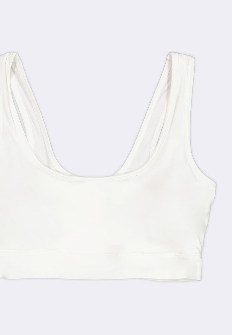 Women's Cotton Stretch Scoop Neck Bralette