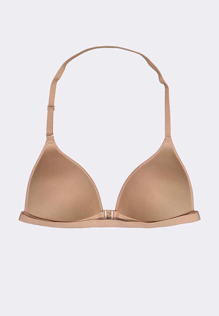 Women's Front Closure Halter Triangle Bra