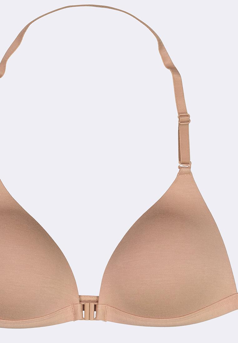 Women's Front Closure Halter Triangle Bra