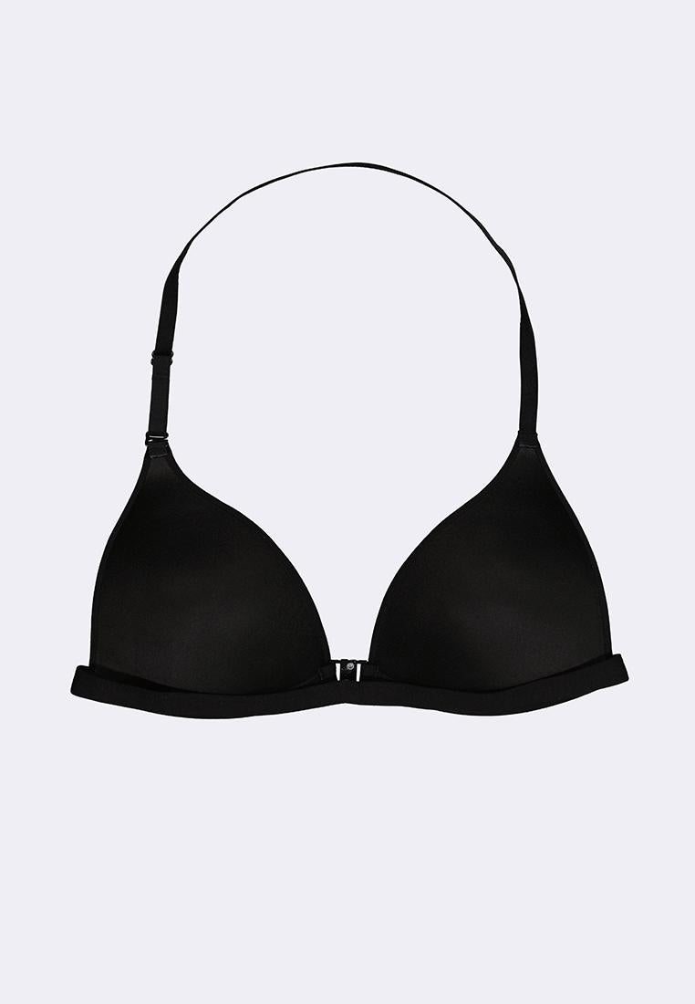 Women's Front Closure Halter Triangle Bra