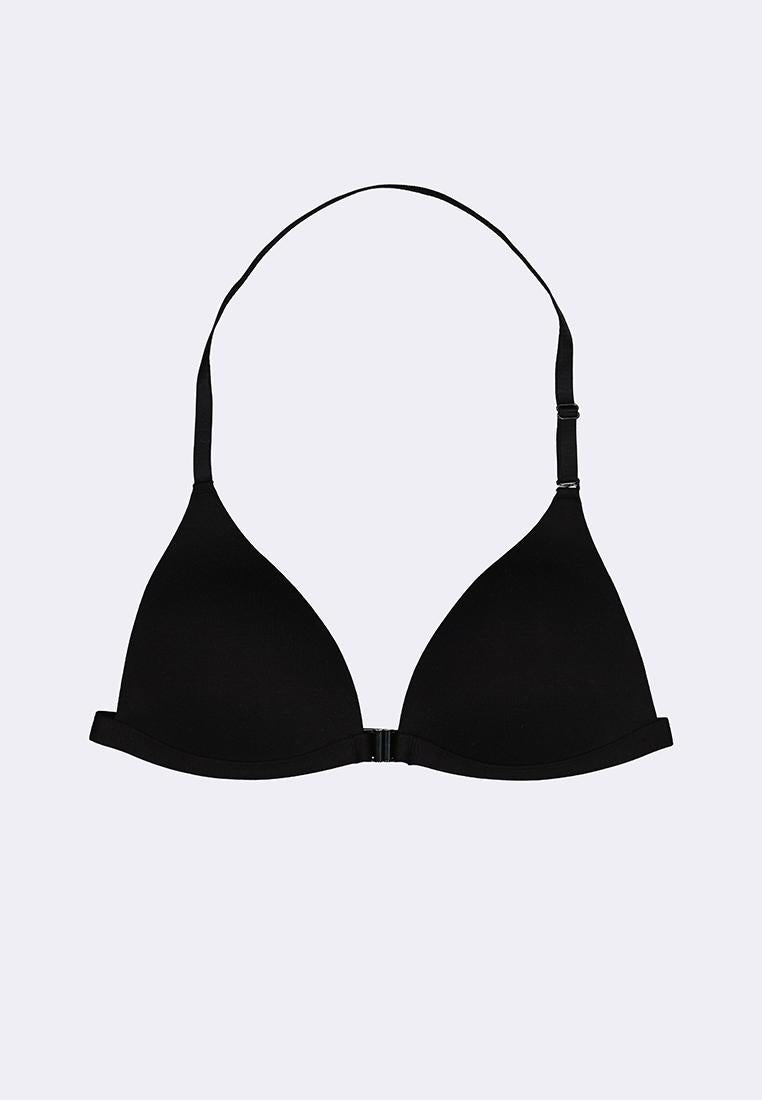 Women's Front Closure Halter Triangle Bra