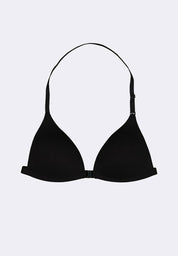 Women's Front Closure Halter Triangle Bra