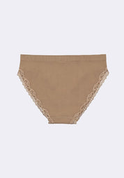 Women's Seamless Lace Hi-Leg Bikini