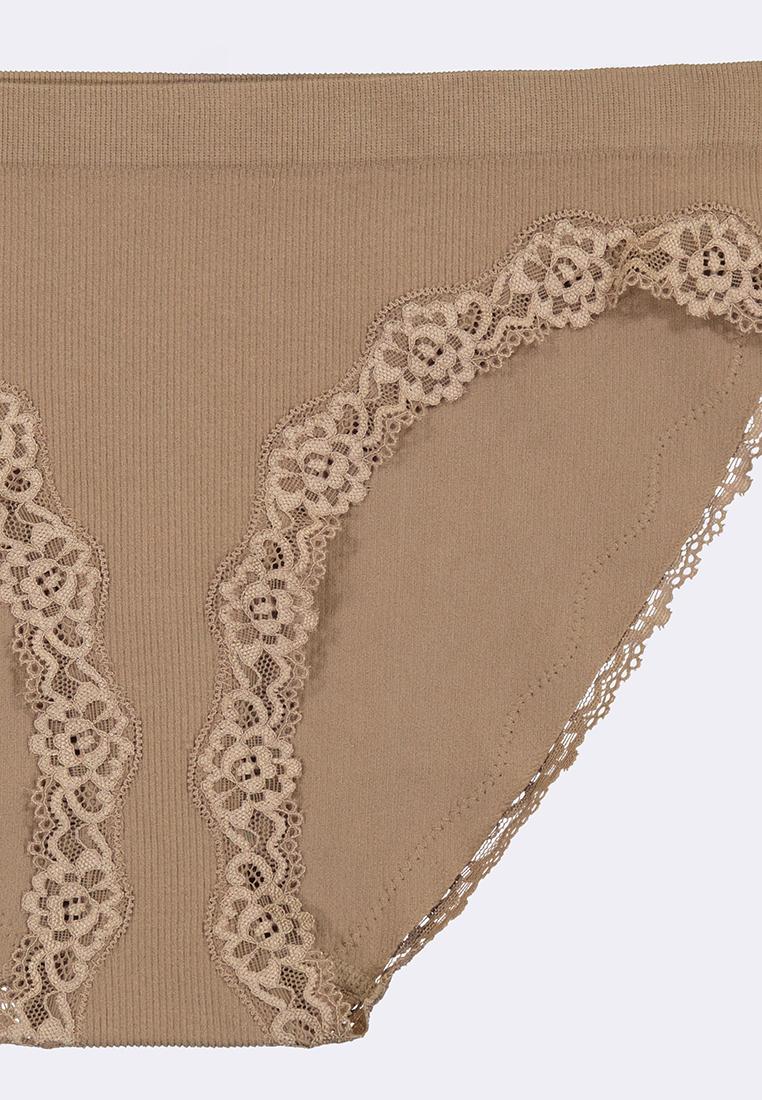 Women's Seamless Lace Hi-Leg Bikini