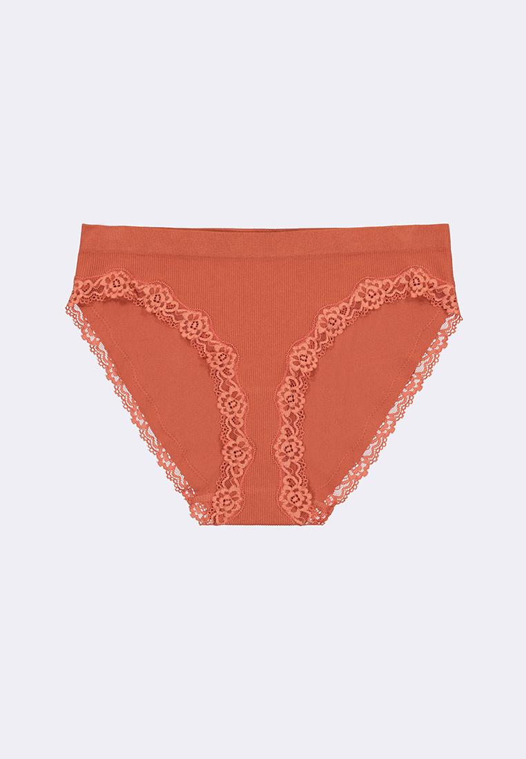 Women's Seamless Lace Hi-Leg Bikini